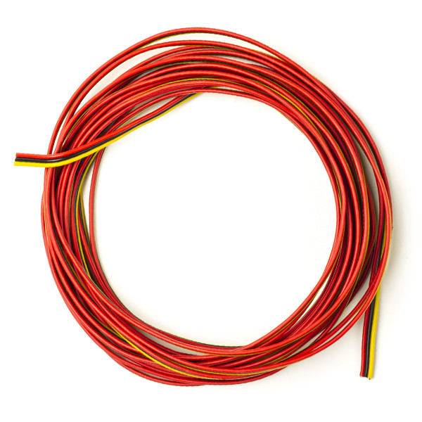 123-3D 3-wire cable red / black / yellow, 5m  DDK00119 - 1