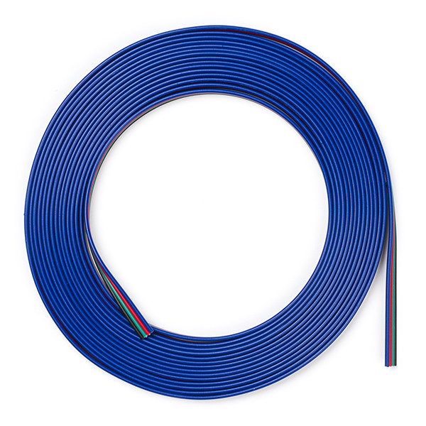 123-3D 4-wire cable blue / red / green / black, 5m  DDK00065 - 1