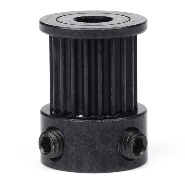 Black GT2 timing belt pulley, 20 teeth, 9mm belt, 5mm bore, GT2 20T W9 B5 DME00090 Black GT2 timing belt pulley, 20 teeth, 9mm belt, 5mm bore, GT2 20T W9 B5 DME00090 - 1