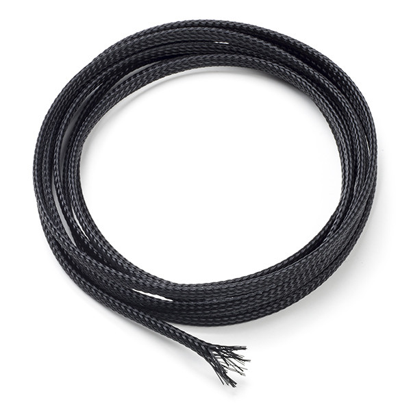 123-3D Braided black cord, 2.5m  DKA00026 - 1