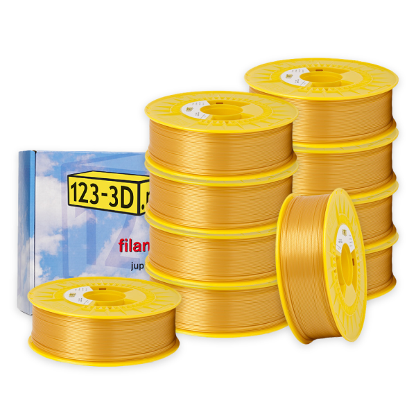 123-3D Filament 10-pack gold 1.75mm PLA 1.1kg  DFE20333 - 1