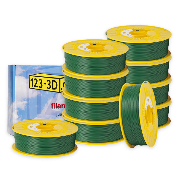 123-3D Filament 10-pack green 1.75mm PLA 1.1kg  DFE20331 - 1