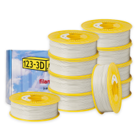 123-3D Filament 10-pack light grey 1.75mm PLA 1.1kg  DFE20338