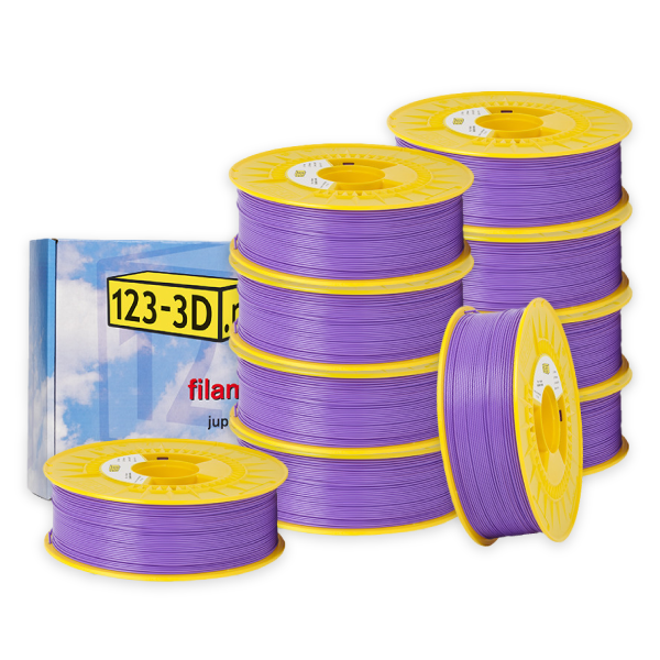 123-3D Filament 10-pack purple 1.75mm PLA 1.1kg  DFE20336 - 1