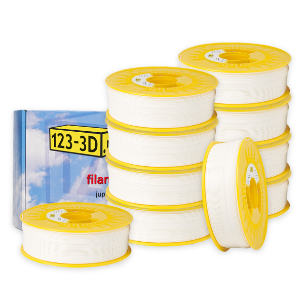 123-3D Filament 10-pack white 1.75mm PLA 1.1kg  DFE20323 - 1