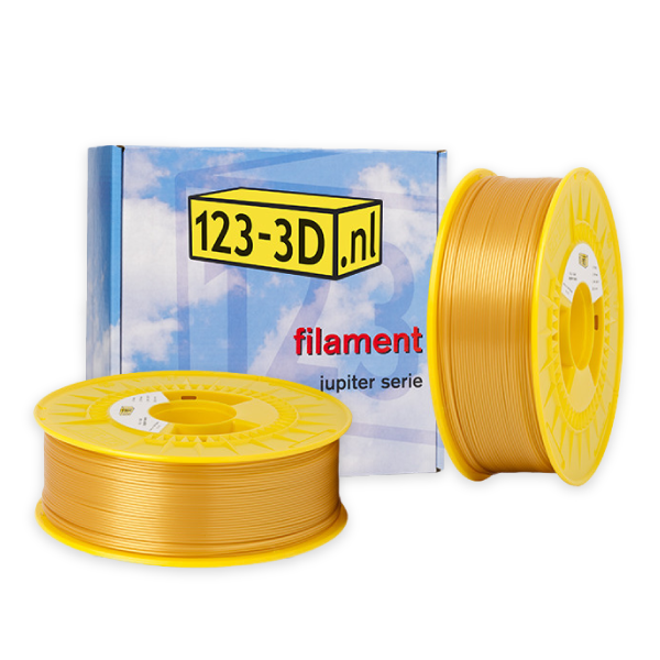 123-3D Filament 2-pack gold 1.75mm PLA 1.1kg (Jupiter series)  DFE20296 - 1