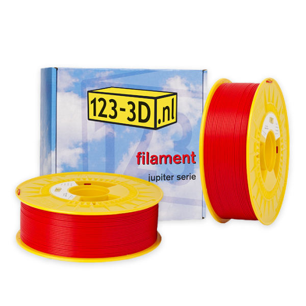 123-3D Filament 2-pack red 1.75mm PLA 1.1kg (Jupiter series)  DFE20288 - 1