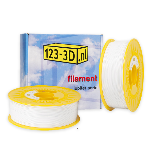 123-3D Filament 2-pack snow white 1.75mm PLA 1.1kg (Jupiter series)  DFE20291 - 1