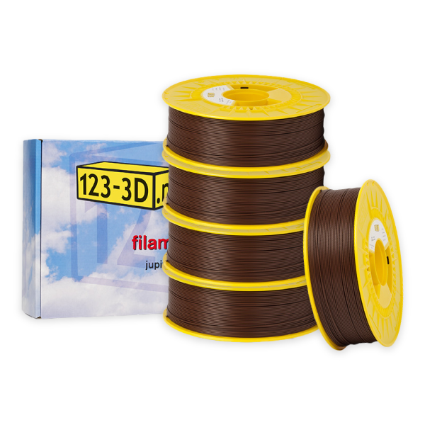 123-3D Filament 5-pack brown 1.75mm PLA 1.1kg  DFE20321 - 1