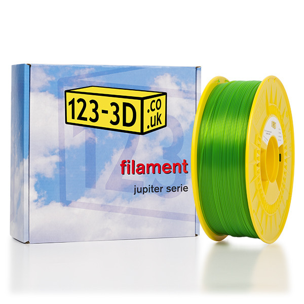 123-3D Filament Fluorescent Green 1.75mm PLA 1.1kg  DFP01055 - 1