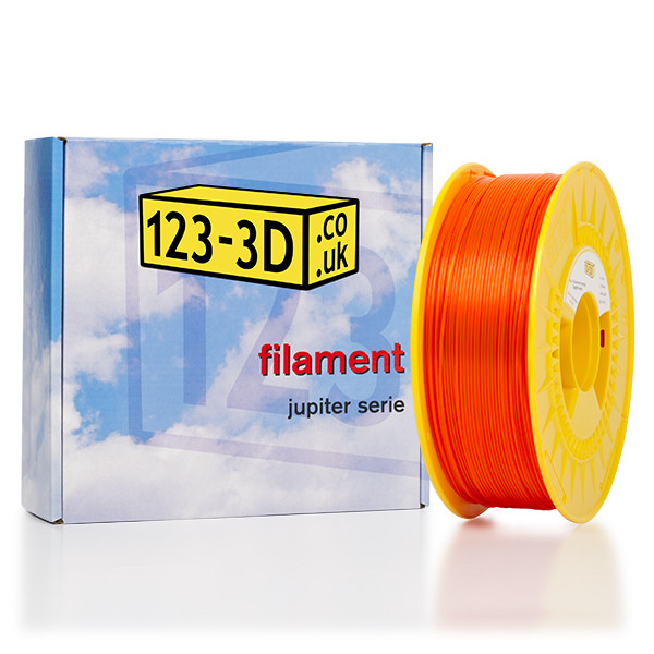 123-3D Filament Fluorescent Orange 1.75mm PLA 1.1kg (own-brand)  DFP01064 - 1