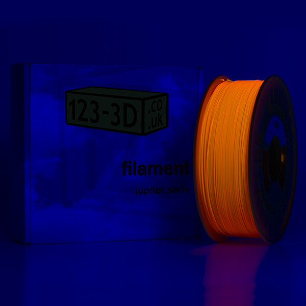 123-3D Filament Fluorescent Orange 1.75mm PLA 1.1kg (own-brand)  DFP01064 - 2