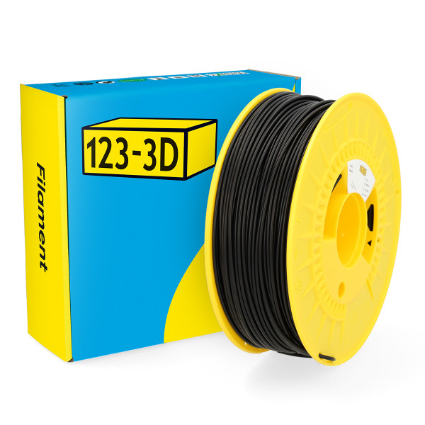 123-3D Filament PLA Black 2.85mm 1kg  DHM00025 - 1