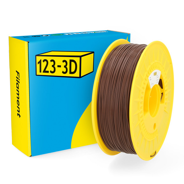 123-3D Filament PLA Brown 1.75 mm 1 kg  DHM00020 - 1