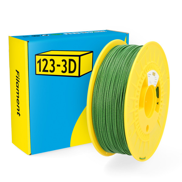 123-3D Filament PLA Glitter Green 1.75 mm 1 kg  DHM00060 - 1