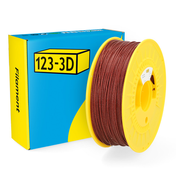 123-3D Filament PLA Glitter Red 1.75 mm 1 kg  DHM00061 - 1