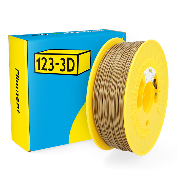 123-3D Filament PLA Gold 1.75 mm 1 kg  DHM00012 - 1