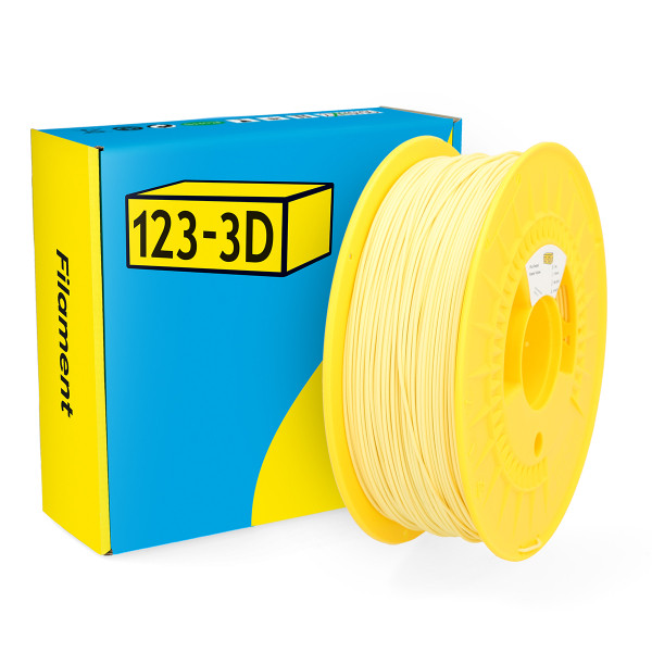 123-3D Filament PLA Pastel Yellow 1.75 mm 1 kg  DHM00053 - 1