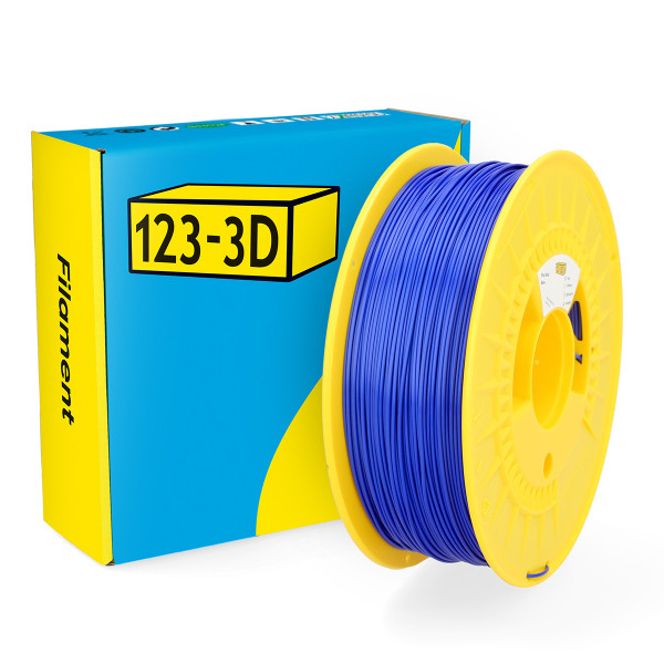 123-3D Filament PLA Silk Blue 1.75mm 1kg  DHM00070 - 1