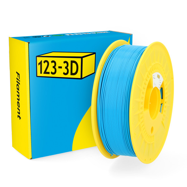 123-3D Filament PLA Sky Blue 1.75mm 1kg  DHM00013 - 1