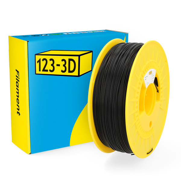 123-3D Filament PLA Tough Black 1.75mm 1kg  DHM00045 - 1