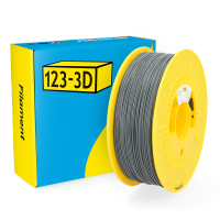 123-3D Filament PLA Tough Dark Gray 1.75mm 1kg  DHM00044