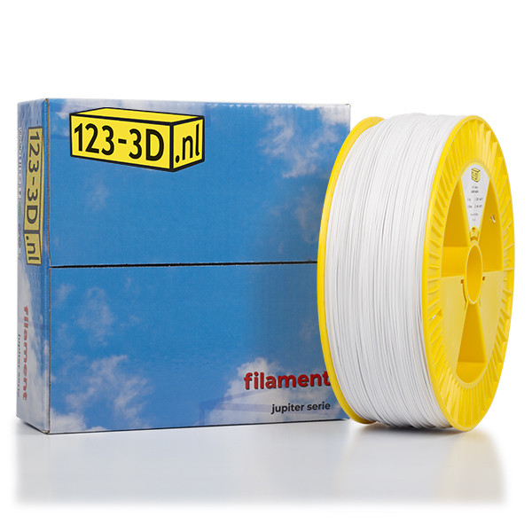 123-3D Filament White 1.75 mm PETG 3 kg (Jupiter series)  DFP01119 - 1