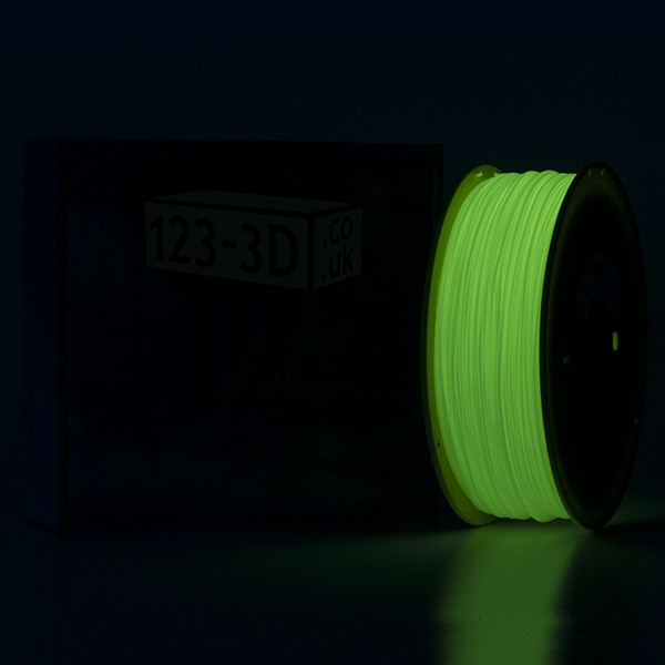 123-3D Filament glow in the dark green 1.75 mm PLA 1.1 kg  DFP01056 - 2