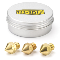 123-3D MK8 brass nozzle set, 1.75mm (0.4/0.6/0.8mm)  DAR00770