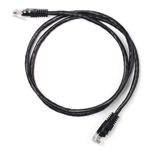 123-3D Network cable Cat5e U/UTP black, 1m K010604093 DDK00126 - 1