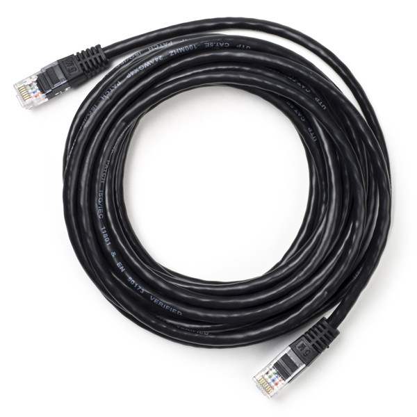 123-3D Network cable Cat5e U/UTP black, 5m K010604097 DDK00130 - 1