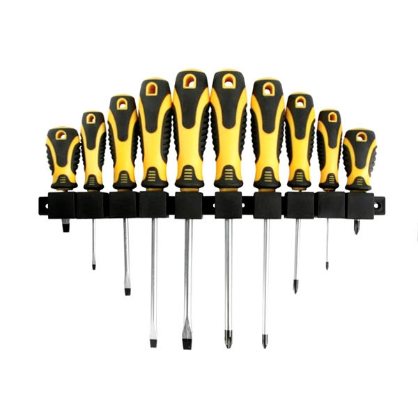 123-3D Screwdriver set with wall holder (10-pack) HSET10 DGS00030 - 1