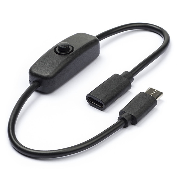 USB-C In-Line Power Switch Cable for Raspberry Pi 4