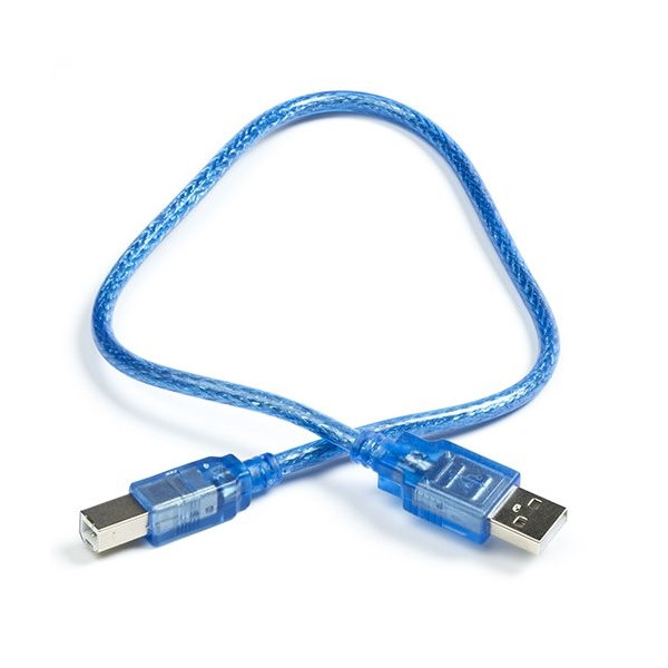 123-3D USB A to B blue cable, 40cm  DDK00085 - 1