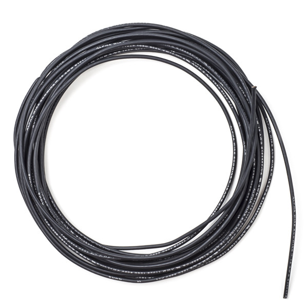 123-3D Wire black 0.81mm² max 5A, 5m  DDK00138 - 1