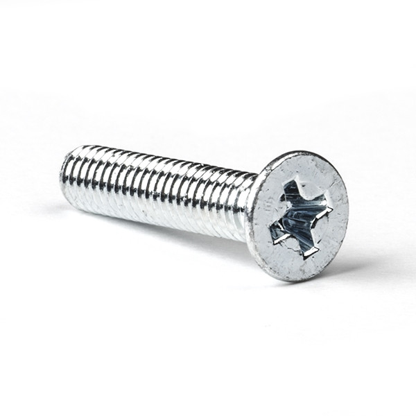 123-3D Zinc-plated metal countersunk head screw, M5 x 30mm (50-pack)  DBM00121 - 1