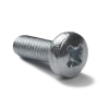 Zinc-plated metal round head screw, M2 x 8mm (50-pack)