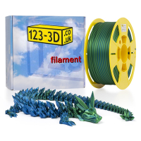 123-3D chameleon green-blue PLA filament 2.85mm, 1kg  DFP11072