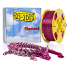 123-3D chameleon red-silver PLA filament 2.85mm, 1kg