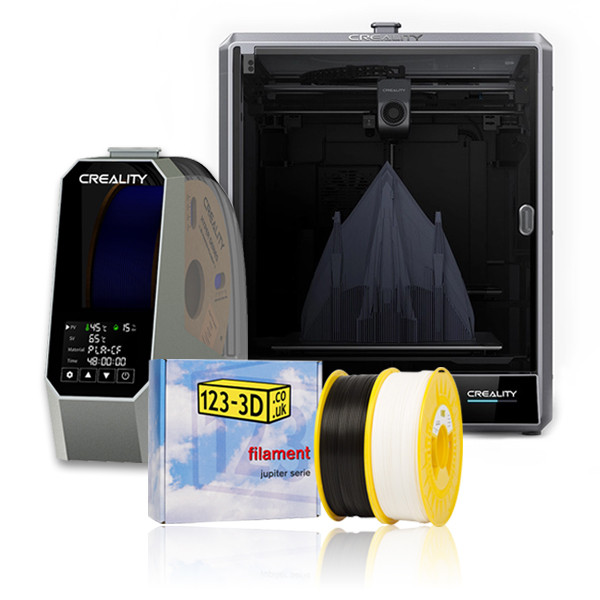 Creality3D Creality 3D K1 Max 3D-printer + 2x 123-3D PLA 1,1 kg + Creality Filament Dryer  DKI00292 - 1