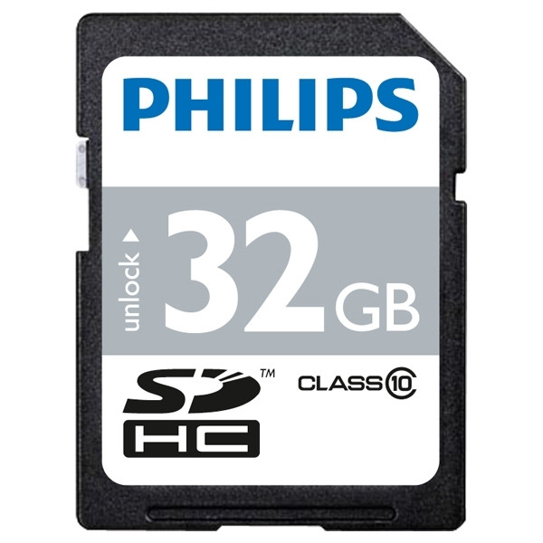 Philips SDHC memory card class 10, 32GB FM032SD45B 098113 - 1