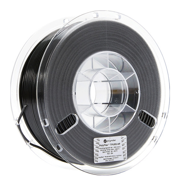 Polymaker PolyFlex black TPU95-HF filament 2.85mm, 1kg 70296 PD03004 PM70296 DFP14029 - 1