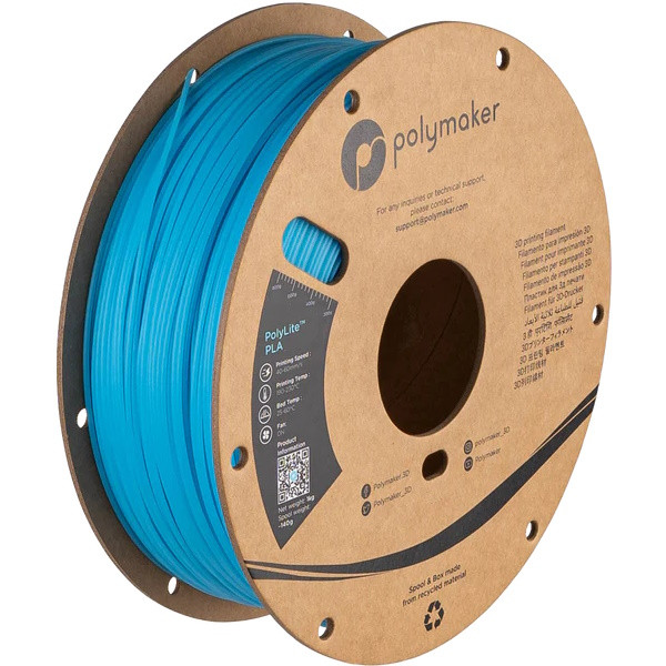 Polymaker PolyLite Luminous PLA Blue filament 1.75 mm 1 kg PA02092 DFP14397 - 2