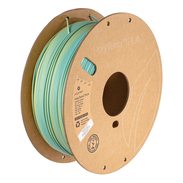 Polymaker PolyTerra Dual PLA filament 1.75 mm Chameleon (Teal-Yellow) 1 kg PA04018 DFP14389 - 2