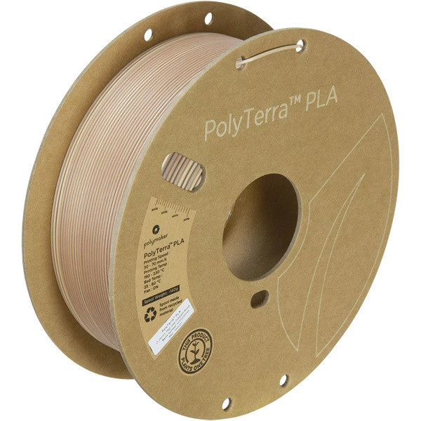 Polymaker PolyTerra Gradient Cappuccino PLA filament 1.75 mm 1 kg PA04030 DFP14395 - 1