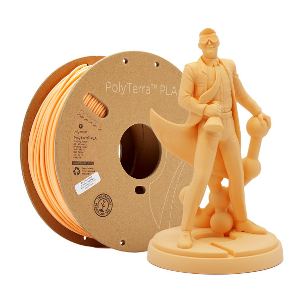 Polymaker PolyTerra Peach PLA filament 1.75mm, 1kg PM70863 DFP14142 - 1