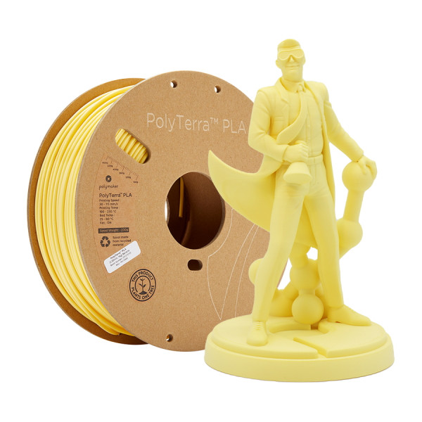 Polymaker PolyTerra banana yellow PLA filament 1.75mm, 1kg 70865 DFP14152 - 1