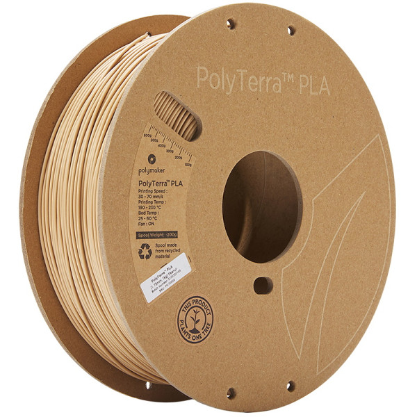 Polymaker PolyTerra peanut PLA filament 1.75mm, 1kg PM70909 DFP14237 - 1