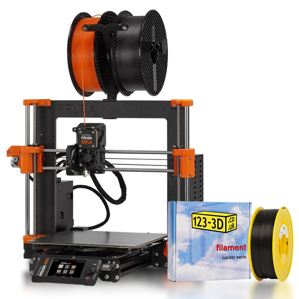 Prusa Original Prusa MK4 3D Printer & 1.1KG Black PLA (Now Includes FREE MK4S Upgrade Kit)  DKI00236 - 1