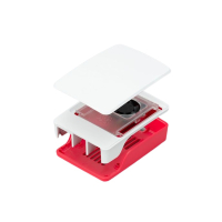 RaspberryPi Raspberry Pi 5 housing in red and white  DAR01231